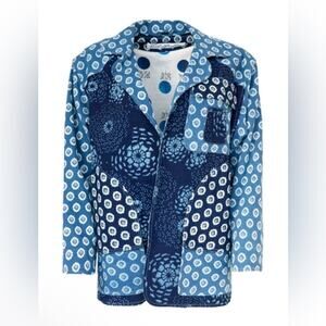 NWT New Alix of Bohemia Mariner Calico Printed Field Jacket Size S